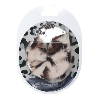 Heavy-duty Fluffy Handcuffs - Snow Leopard Ouch!