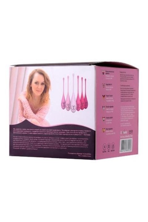 XEROMANTICA Set of 6 vaginal balls K-ROSE,silicone, pink Eromantica