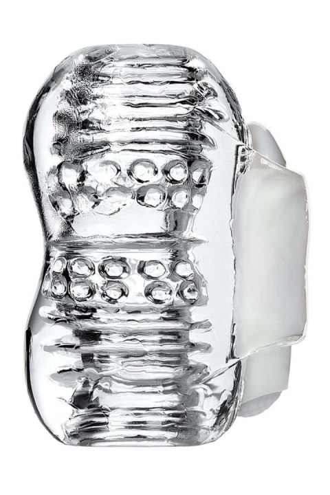 Lingam Khani, Vibrating Masturbator, TPE, Transparent, 9 cm Lingam by TOYFA