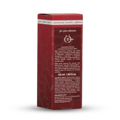 Miyoshi Miyagi INSTINCT feromon parfumes 50ml FEMME Miyoshi Miyagi