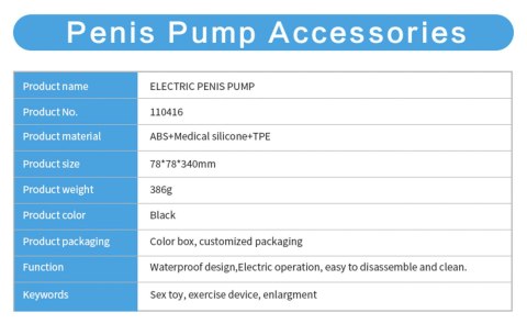 Pompka- PASSION PUMP, PREMIUM RECHARGEABLE AUTOMATIC WATERPROOF PUMP B - Series Power