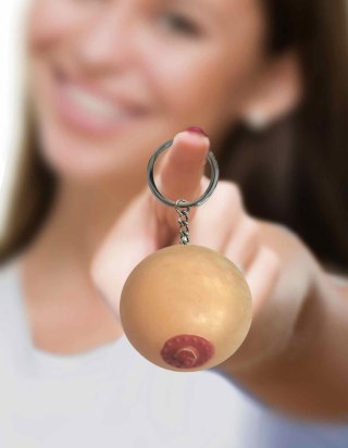 Super Fun Key Chain, One Squishy Boob LITTLE GENIE PRODUCTIONS
