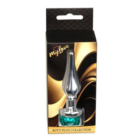 MyLove Toys - Jewellery Silver BUTT PLUG- Green MyLove Toys