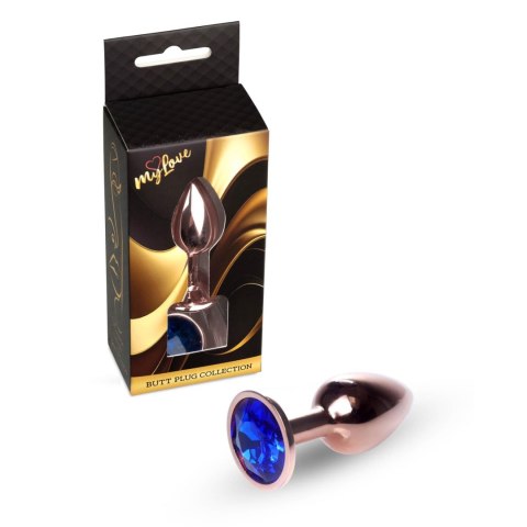 MyLove Toys - Jewellery Red Gold PLUG- Dark Blue MyLove Toys
