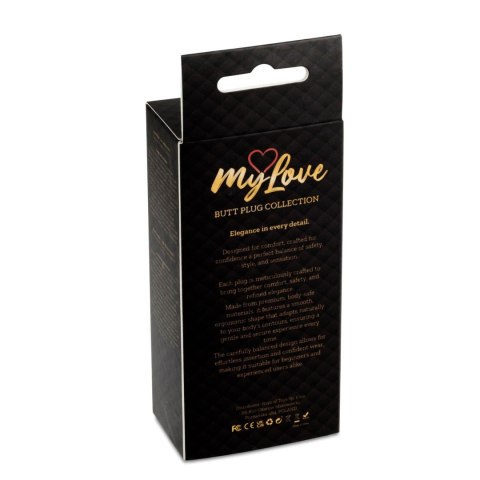 MyLove Toys - Jewellery Red Gold PLUG- Dark Blue MyLove Toys