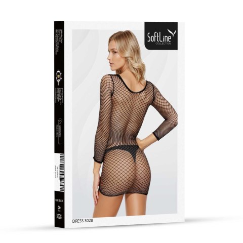 Dress 3028 black SoftLine Collection