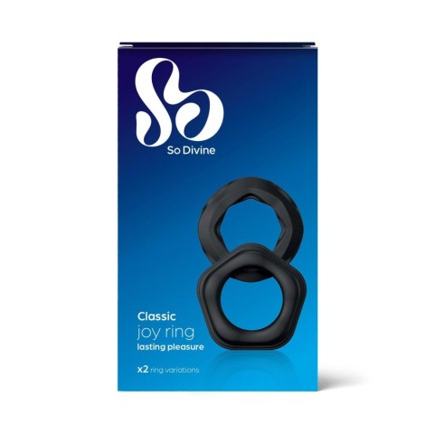 Classic Silicone Cock Rings - 2 Pack So Divine