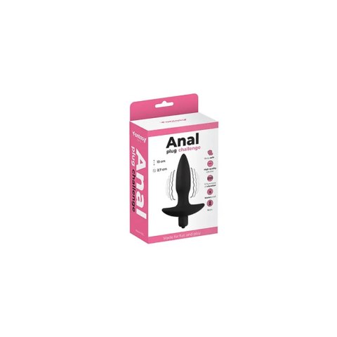 ANAL PLUG Black vibrating Fantasy