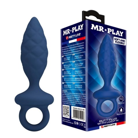 MR. PLAY Butt Plug with Loop - Size M Mr. Play