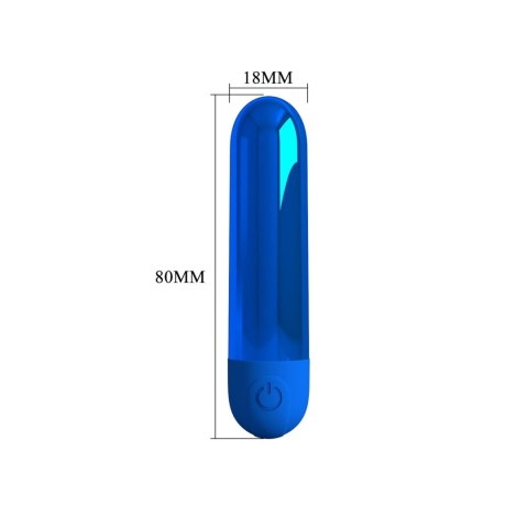 Pretty Love Kiwi - Rechargeable Bullet Vibrator - Blue Pretty Love