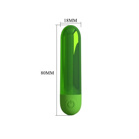 Pretty Love Kiwi - Rechargeable Bullet Vibrator - Green Pretty Love