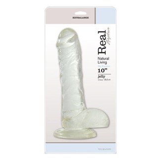 Dildo-FALLO JELLY REAL RAPTURE CLEAR 10" MSX Distribution S.r.l.