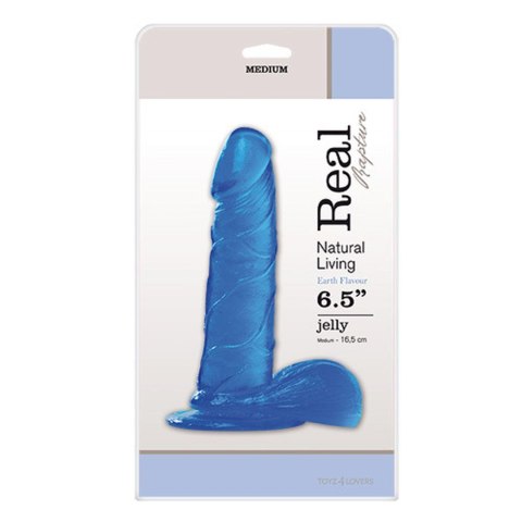Dildo-JELLY DILDO REAL RAPTURE BLUE 6,5" MSX Distribution S.r.l.