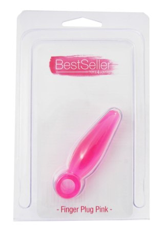 Plug-JAMMY JELLY ANAL FINGER PLUG PINK MSX Distribution S.r.l.