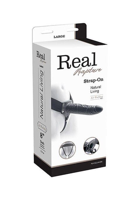 Proteza-FALLO STRAP ON CAVO REAL RAPTURE 8 BLACK MSX Distribution S.r.l.