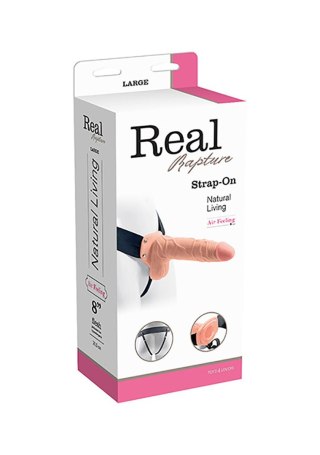 Proteza-FALLO STRAP ON CAVO REAL RAPTURE 8 FLESH WITH BALLS MSX Distribution S.r.l.