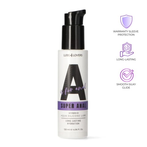 A is for Super Anal - Hybrid Anal Lubricant 120 ml MSX Distribution S.r.l.