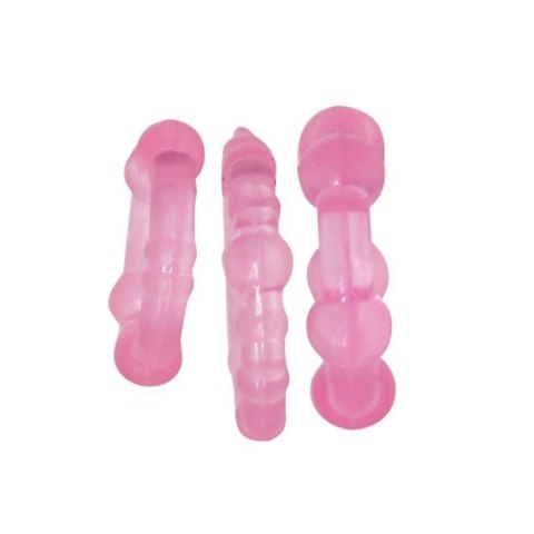 Kit di 3 anelli fallici Timeless Stud (rosa) MSX Distribution S.r.l.