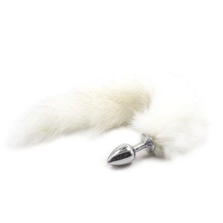 Plug anale con coda Long Fox Tail bianca MSX Distribution S.r.l.