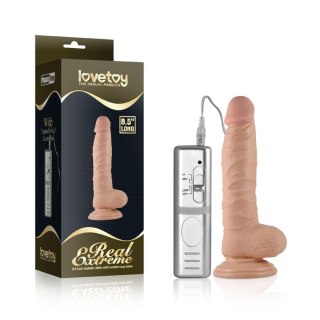 8.5"" Real Extreme Vibrating Dildo Flesh LoveToy - Boys of Toys Sp. z o.o. (dystrybutor)