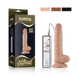 8.5"" Real Extreme Vibrating Dildo Flesh LoveToy - Boys of Toys Sp. z o.o. (dystrybutor)