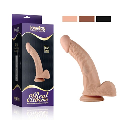 8.5"" Real Extreme Vibrating Dildo Flesh LoveToy - Boys of Toys Sp. z o.o. (dystrybutor)
