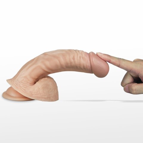 8.5"" Real Extreme Vibrating Dildo Flesh LoveToy - Boys of Toys Sp. z o.o. (dystrybutor)