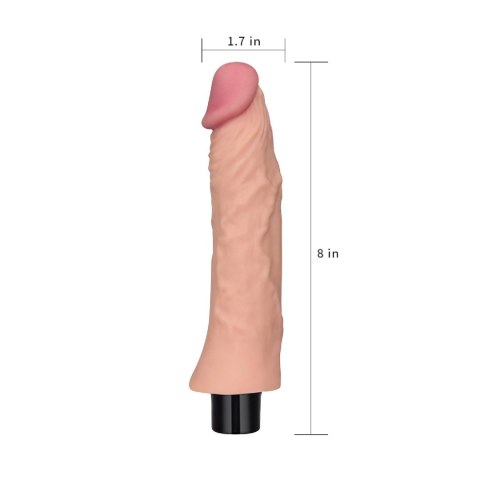 8"" REAL SOFTEE Vibrating Dildo LoveToy - Boys of Toys Sp. z o.o. (dystrybutor)