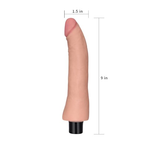 9"" REAL SOFTEE Vibrating Dildo LoveToy - Boys of Toys Sp. z o.o. (dystrybutor)