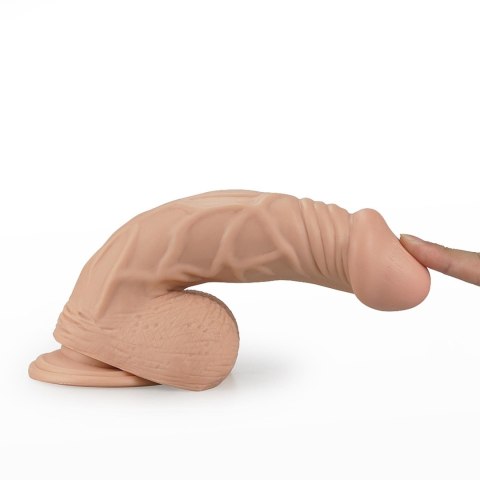 9"" Real Extreme Vibrating Dildo Flesh LoveToy - Boys of Toys Sp. z o.o. (dystrybutor)