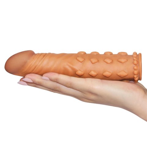 Add 2"" Pleasure X Tender Penis Sleeve Brown LoveToy - Boys of Toys Sp. z o.o. (dystrybutor)
