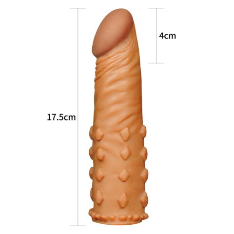 Add 2"" Pleasure X Tender Penis Sleeve Brown LoveToy - Boys of Toys Sp. z o.o. (dystrybutor)