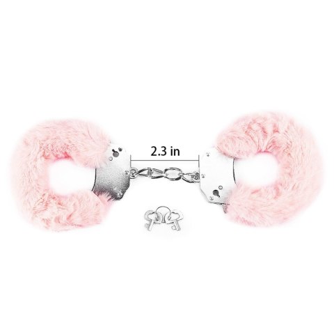 Fetish Pleasure Fluffy Handcuffs Pink LoveToy - Boys of Toys Sp. z o.o. (dystrybutor)