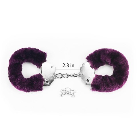 Fetish Pleasure Fluffy Handcuffs Purple LoveToy - Boys of Toys Sp. z o.o. (dystrybutor)