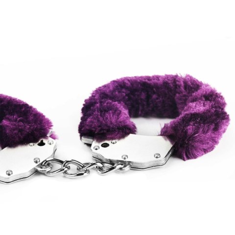 Fetish Pleasure Fluffy Handcuffs Purple LoveToy - Boys of Toys Sp. z o.o. (dystrybutor)