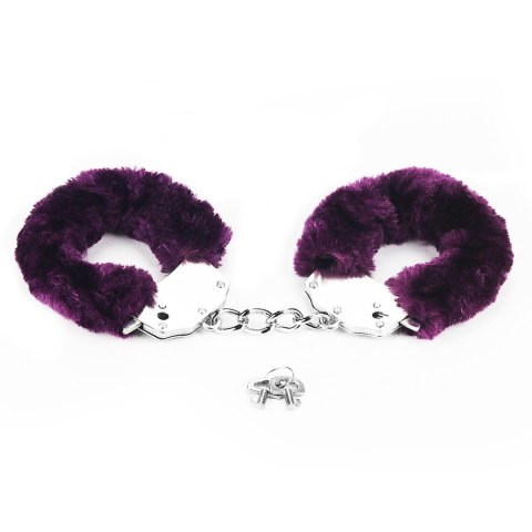 Fetish Pleasure Fluffy Handcuffs Purple LoveToy - Boys of Toys Sp. z o.o. (dystrybutor)