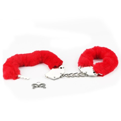Fetish Pleasure Fluffy Handcuffs Red LoveToy - Boys of Toys Sp. z o.o. (dystrybutor)