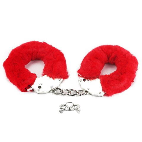 Fetish Pleasure Fluffy Handcuffs Red LoveToy - Boys of Toys Sp. z o.o. (dystrybutor)