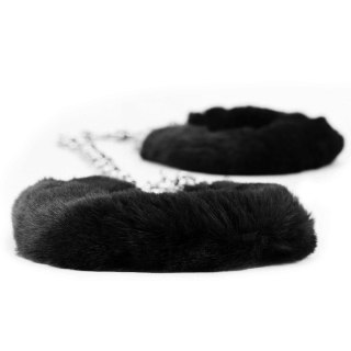 Fetish Pleasure Fluffy Leg Cuffs Black LoveToy - Boys of Toys Sp. z o.o. (dystrybutor)