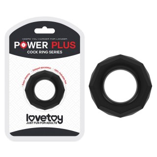 POWER PLUS Cockring Black LoveToy - Boys of Toys Sp. z o.o. (dystrybutor)
