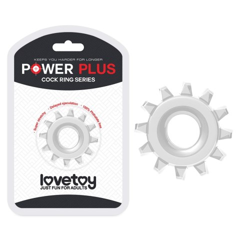 POWER PLUS Cockring Clear LoveToy - Boys of Toys Sp. z o.o. (dystrybutor)