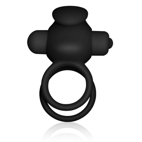 Power Clit Duo Silicone Cockring Black LoveToy - Boys of Toys Sp. z o.o. (dystrybutor)