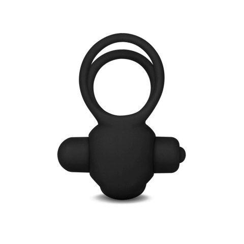 Power Clit Duo Silicone Cockring Black LoveToy - Boys of Toys Sp. z o.o. (dystrybutor)