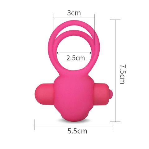 Power Clit Duo Silicone Cockring Pink LoveToy - Boys of Toys Sp. z o.o. (dystrybutor)