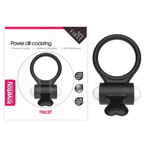 Power Clit Silicone Cockring Black LoveToy - Boys of Toys Sp. z o.o. (dystrybutor)