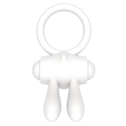 Power Clit Silicone Cockring White LoveToy - Boys of Toys Sp. z o.o. (dystrybutor)