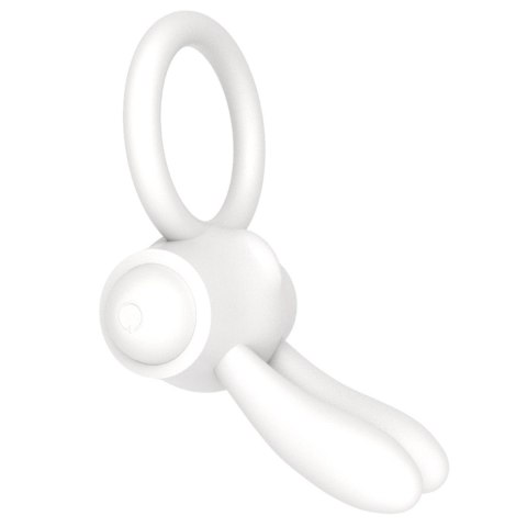 Power Clit Silicone Cockring White LoveToy - Boys of Toys Sp. z o.o. (dystrybutor)