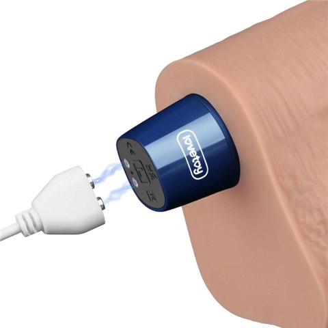 10.5" REAL SOFTEE Rechargeable TPE Vibrating Dildo(Flesh) LoveToy - Boys of Toys Sp. z o.o. (dystrybutor)