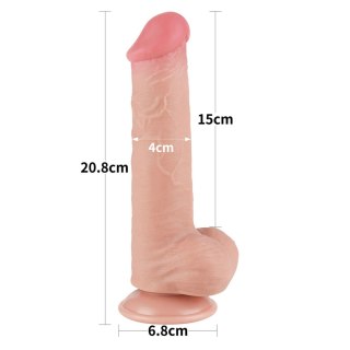 8'' Sliding Skin Dual Layer Dong Flesh LoveToy - Boys of Toys Sp. z o.o. (dystrybutor)