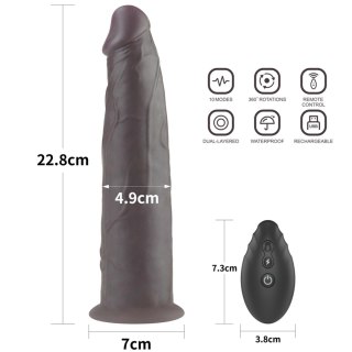 9.0'' Dual Layered Platinum Silicone Rotator LoveToy - Boys of Toys Sp. z o.o. (dystrybutor)